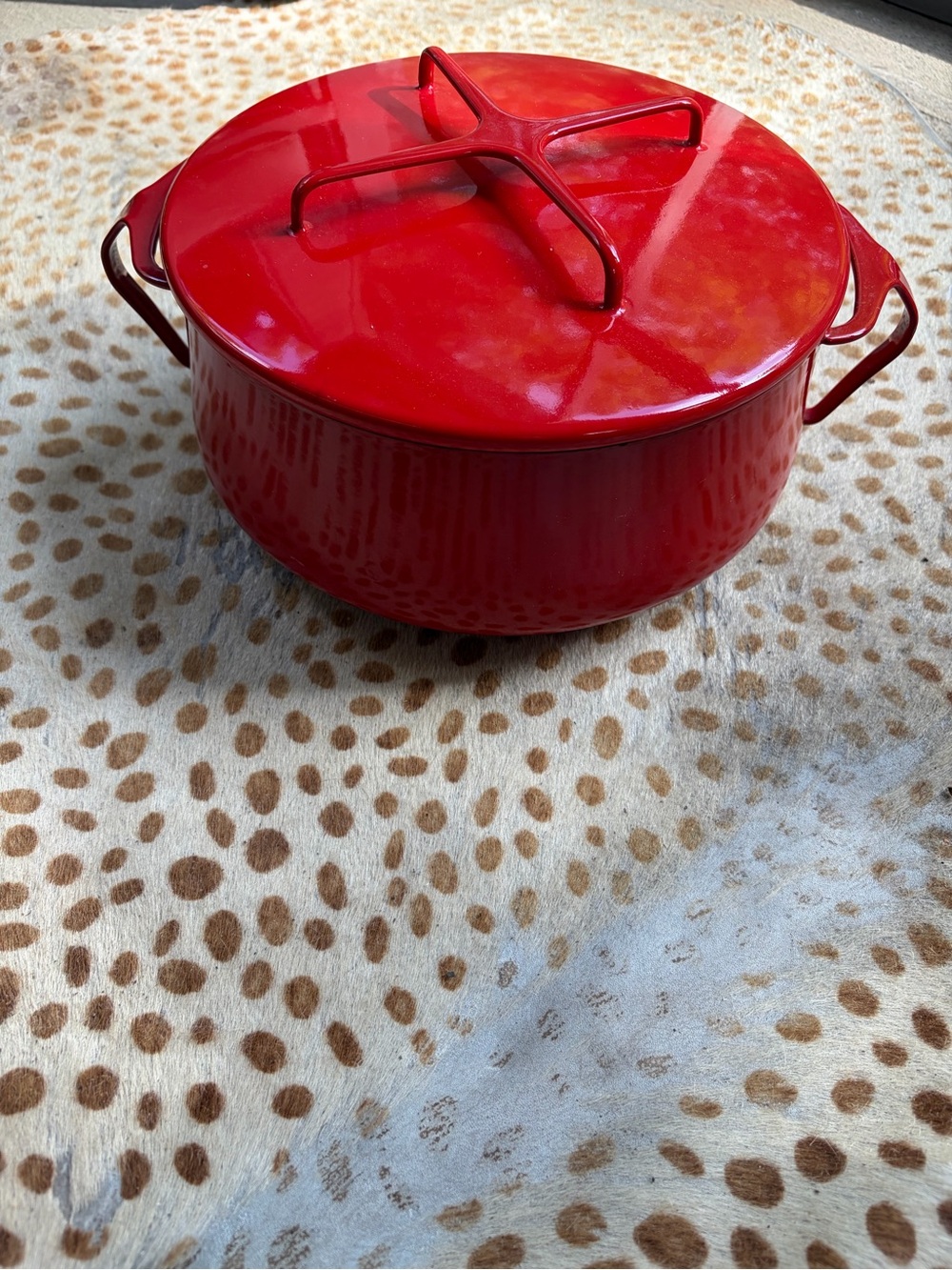 Dansk Kobenstyle 6 QT Casserole Chilli Red mid century modern